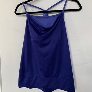 Blue work out tank